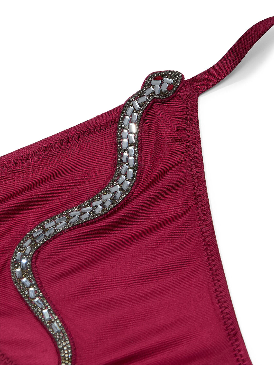 vs Very Sexy Snake Shine Adjustable Mini String Bikini Panty Campari Red 2 of 2 