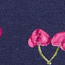Stretch Cotton Bikini Panty, Blue Ink Cherries, swatch