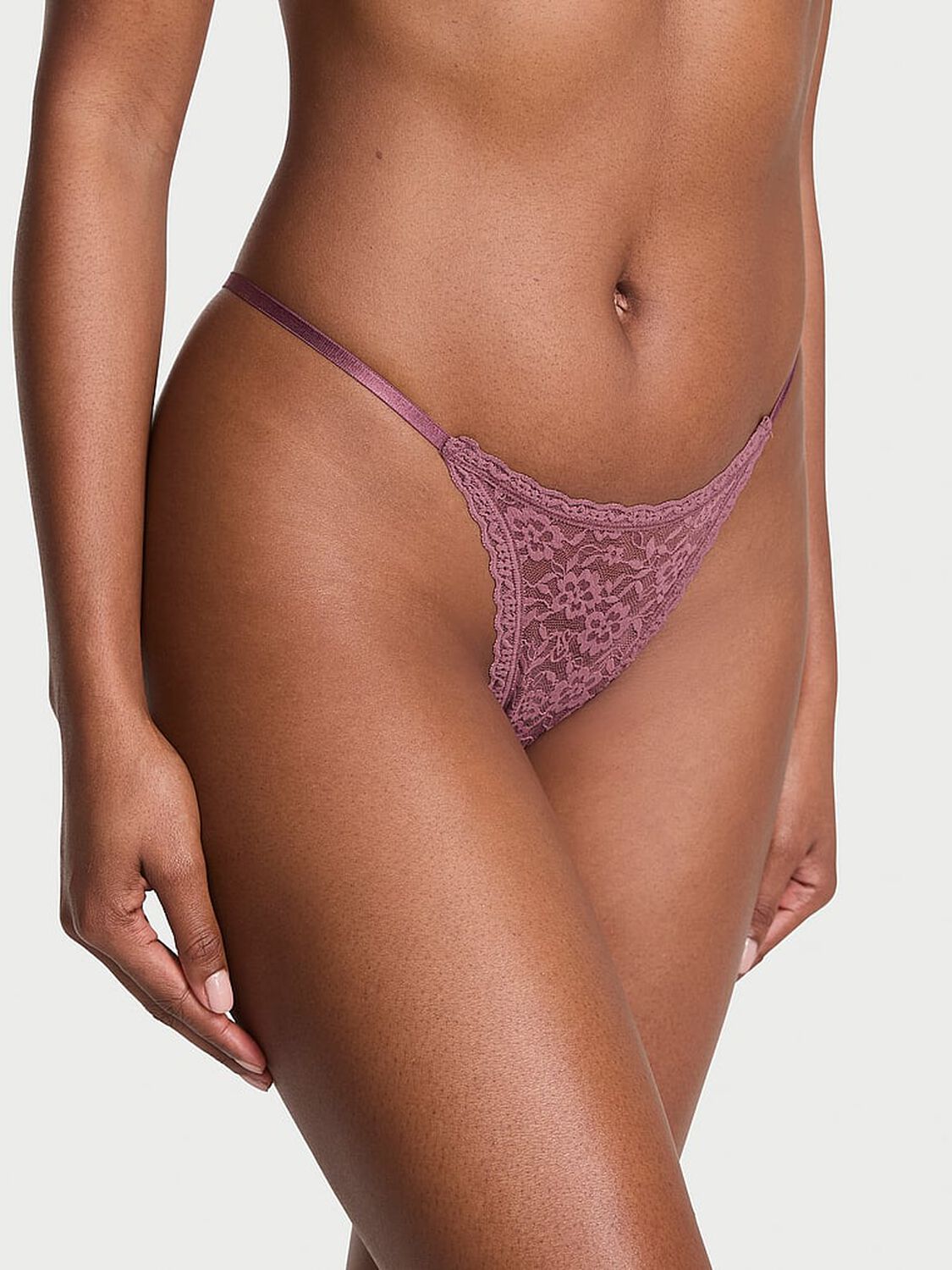 vs The Lacie Lace String Thong Panty Purple Vapor 1 of 3 