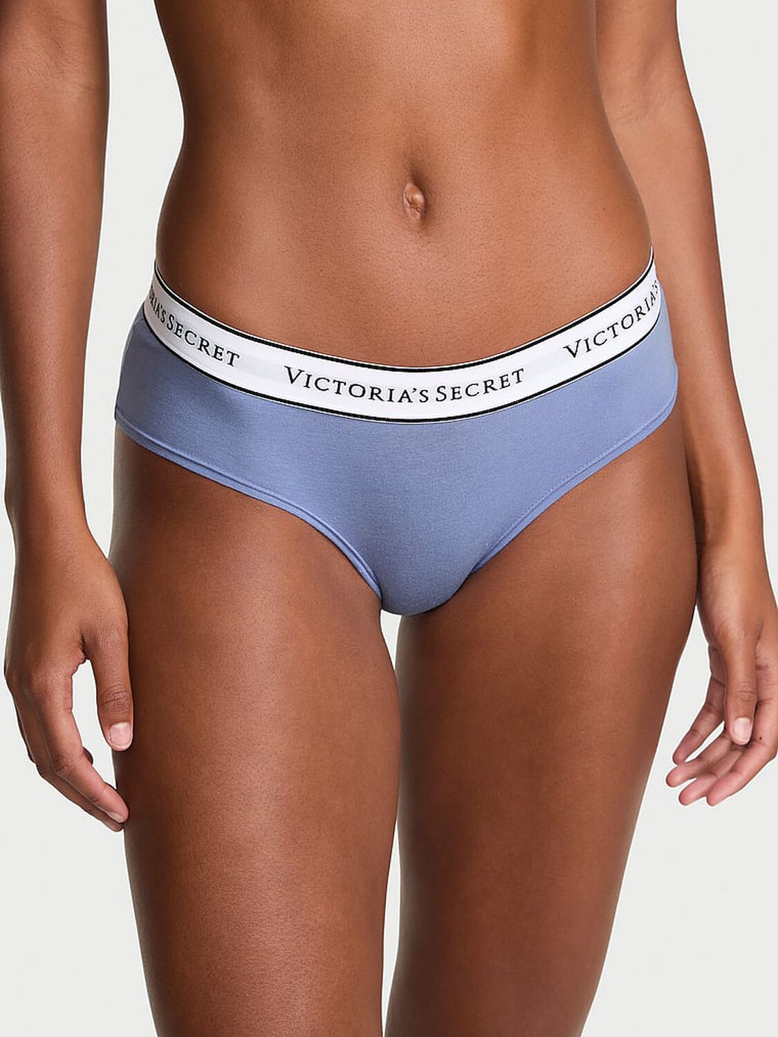 vs Cotton Logo Cotton Cheeky Panty Smokey Blue 3 of 3 