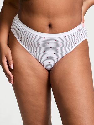 Stretch Cotton High-Leg Brief Panty