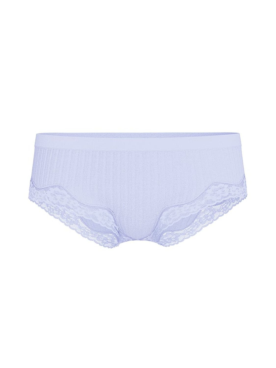 vs Seamless Seamless Rib Lace-Trim Hiphugger Panty Soft Iris 3 of 3 