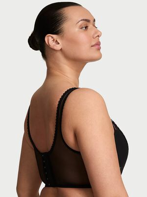 Dark Blossom Embroidery Corset Top