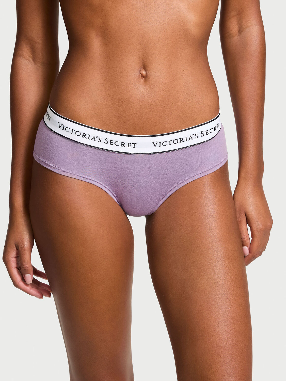 vs Cotton Logo Cotton Cheeky Panty Purple 1 of 3 