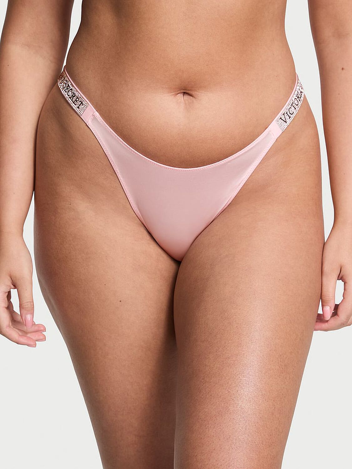 vs Very Sexy Shine Strap Brazilian Panty Angel Pink 4 of 4 