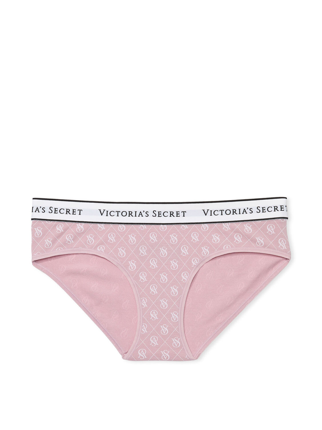 vs Cotton Logo Cotton Hiphugger Panty Logo Pink 2 of 3 