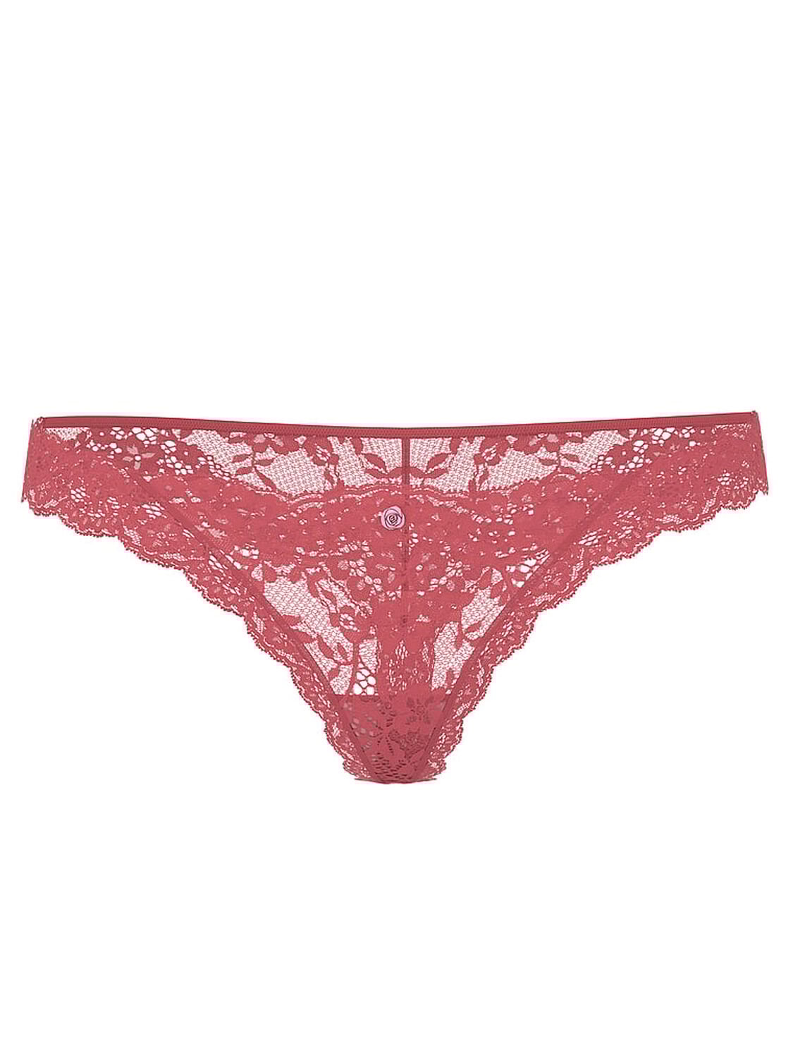 vs Dream Angels Lace Thong Panty Seductive Rose 1 of 4 