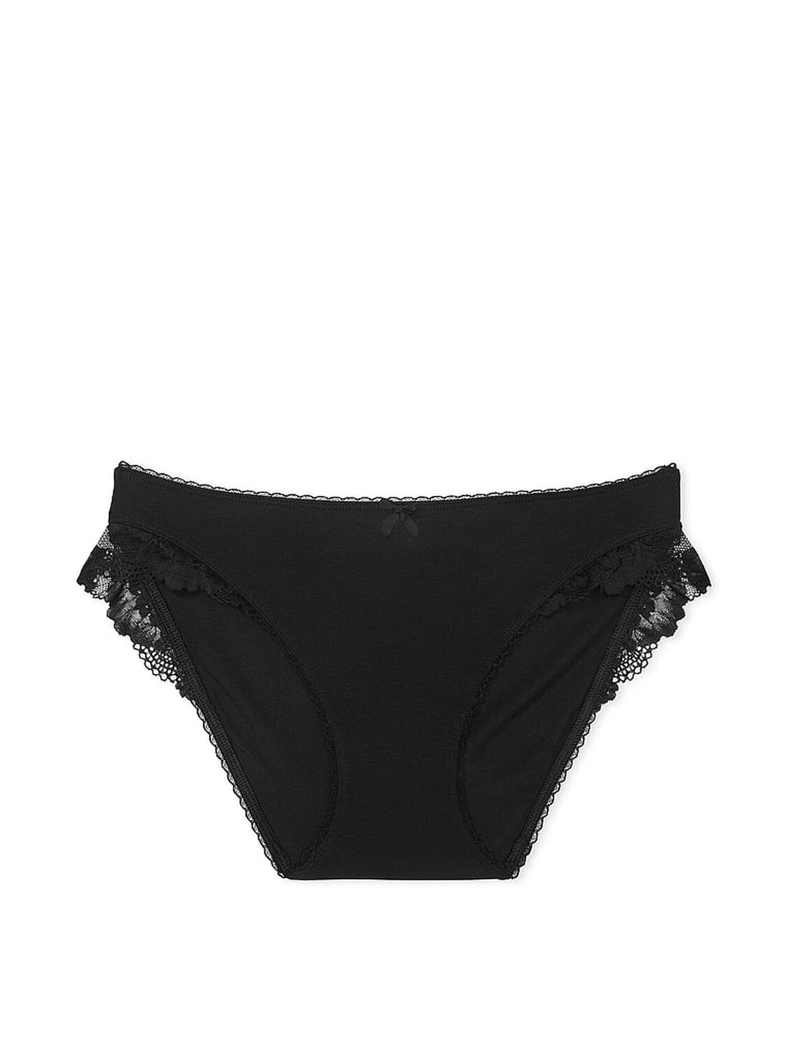vs Victoria's Secret Stretch Cotton Lace-Trim Bikini Panty 3 of 3 