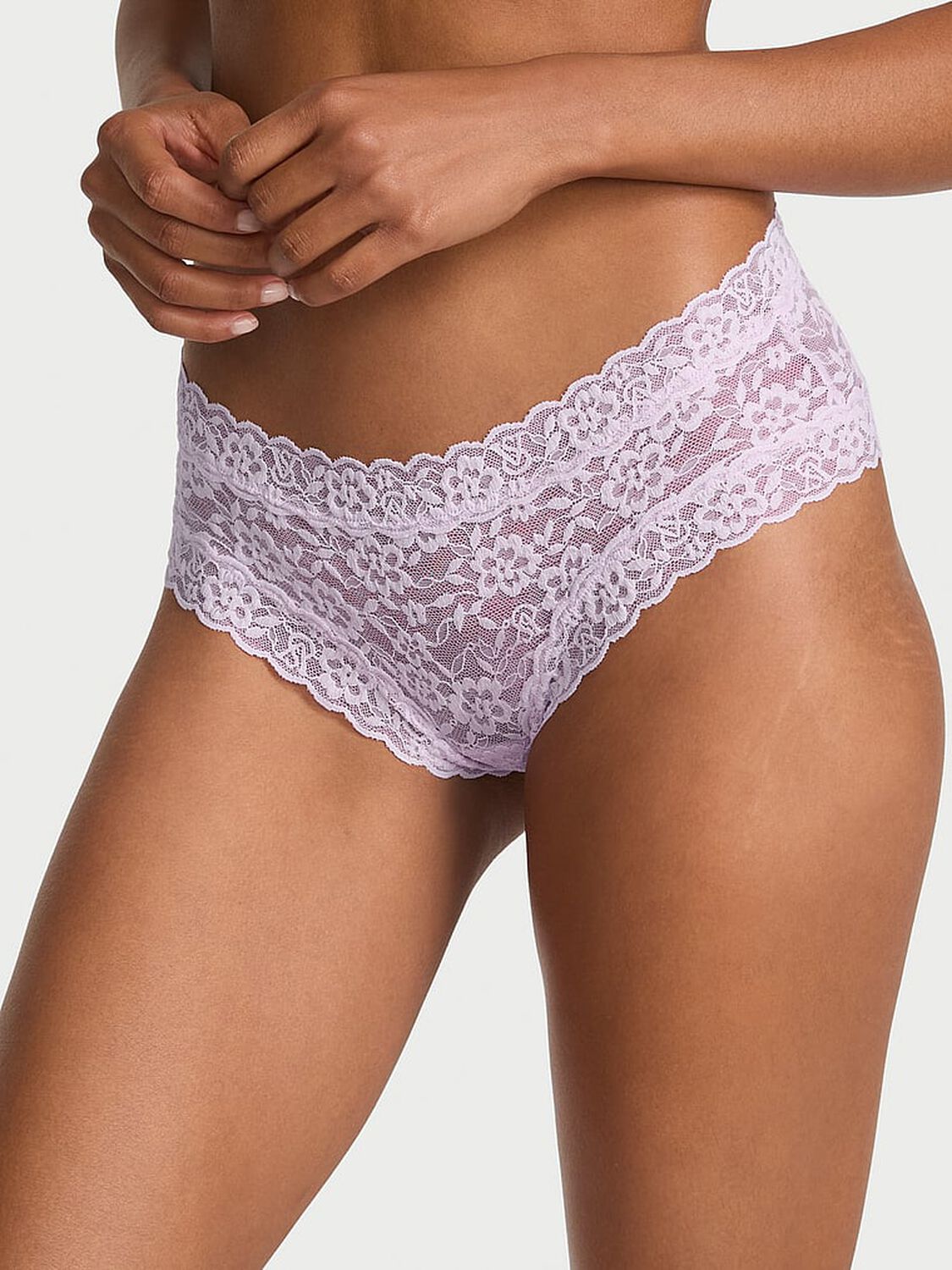 vs The Lacie Blossom Lace Cheeky Panty Delicate Violet 1 of 3 