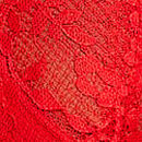 Wicked Unlined Lace Teddy, Bright Vermillion, swatch