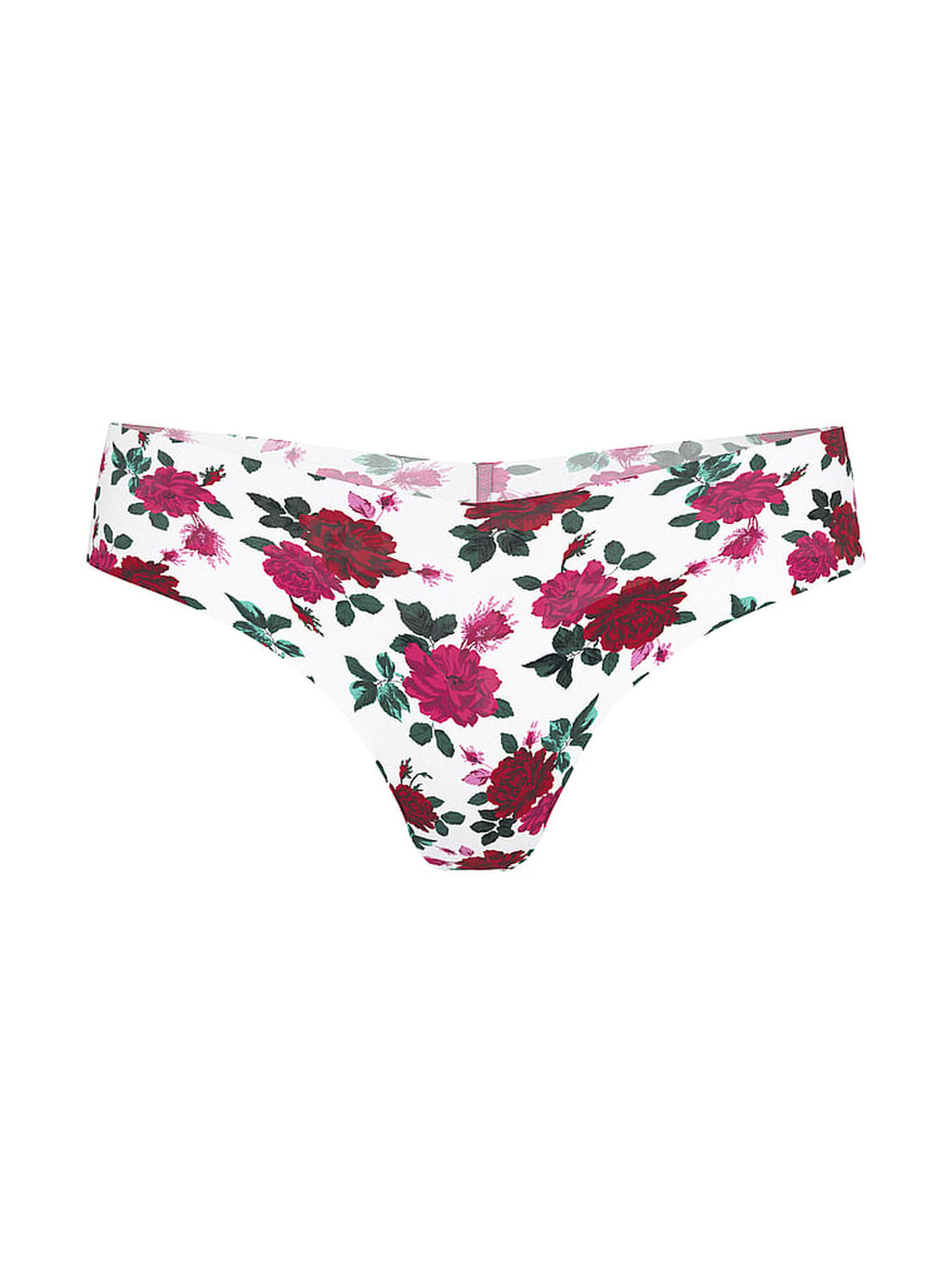 vs No-Show No-Show Thong Panty White Winter Floral 3 of 3 