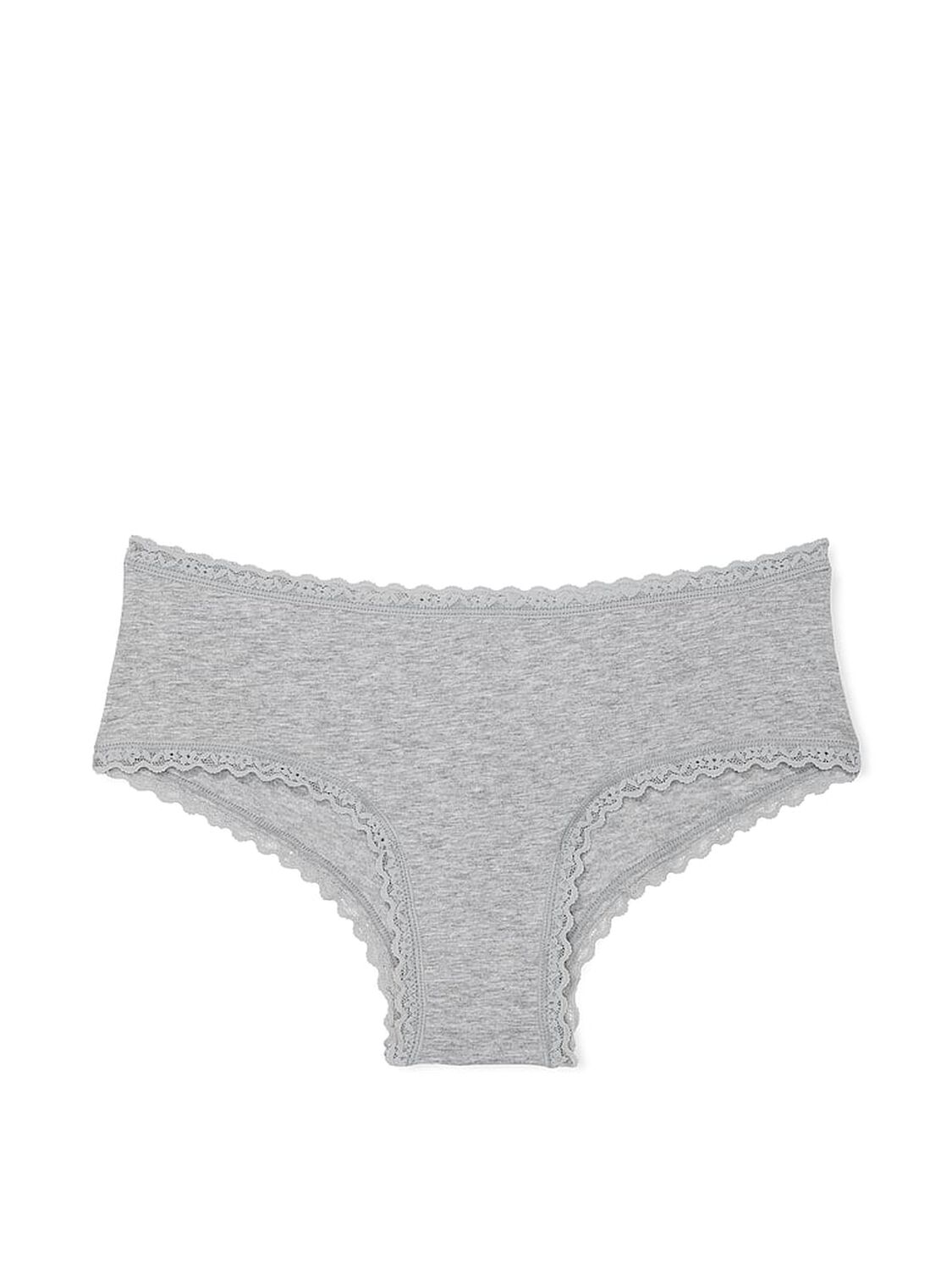 vs The Lacie Cotton Lace-Waist Cheeky Panty Heather Grey 3 of 3 