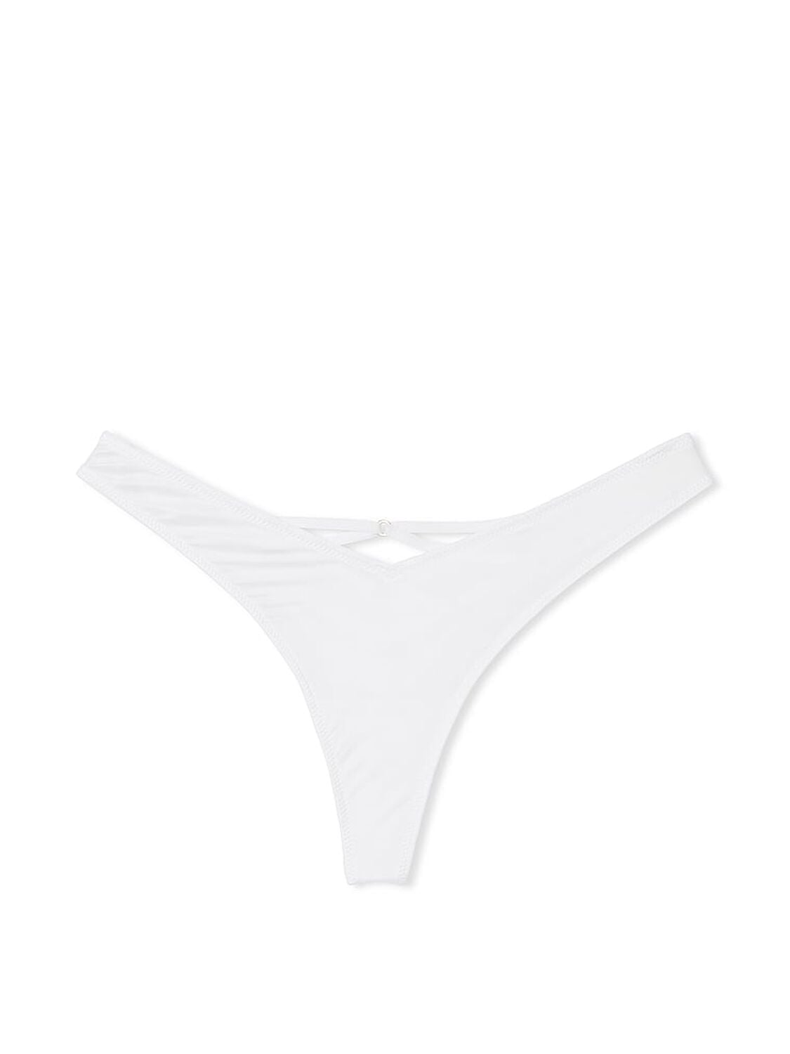 vs Very Sexy Strappy Back High-Leg Thong Panty Vs White 3 of 3 
