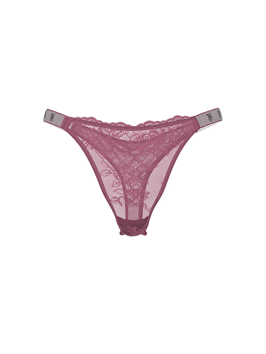 vs Very Sexy Shine Strap Rose Lace Panty Purple Vapor 3 of 3 