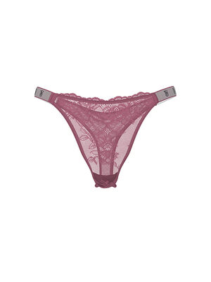 Sunset Ombre Shine Strap Rose Lace Panty