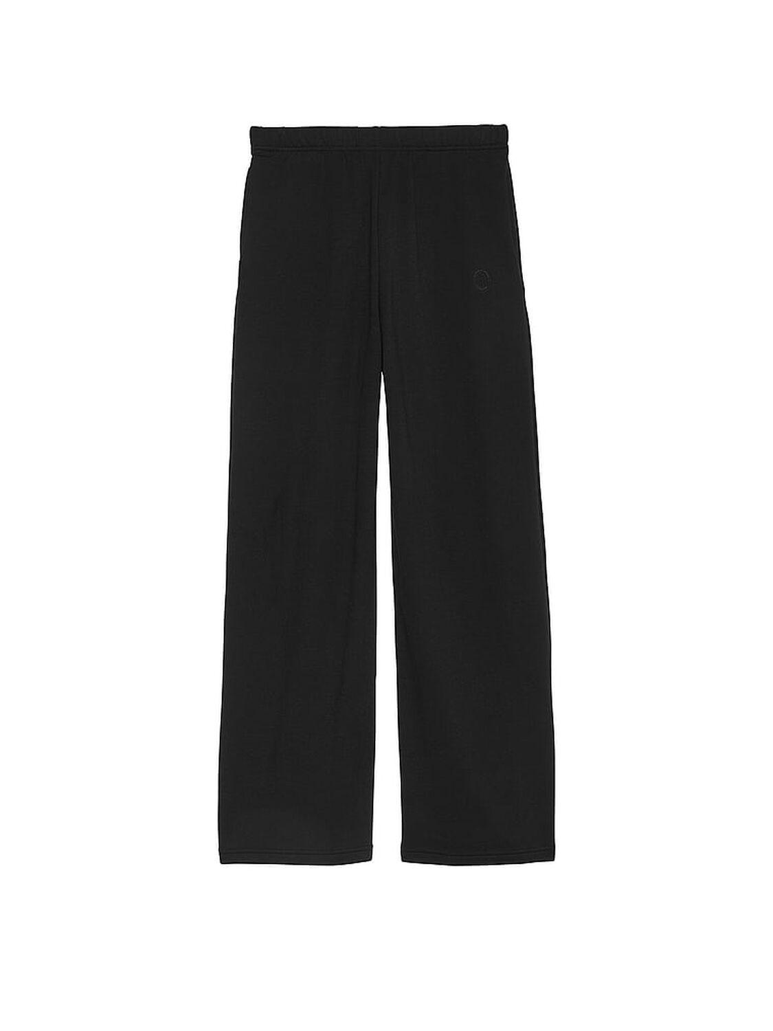vs Victoria's Secret Brushed Modal Fleece Wide-Leg Lounge Pants Black 3 of 4 