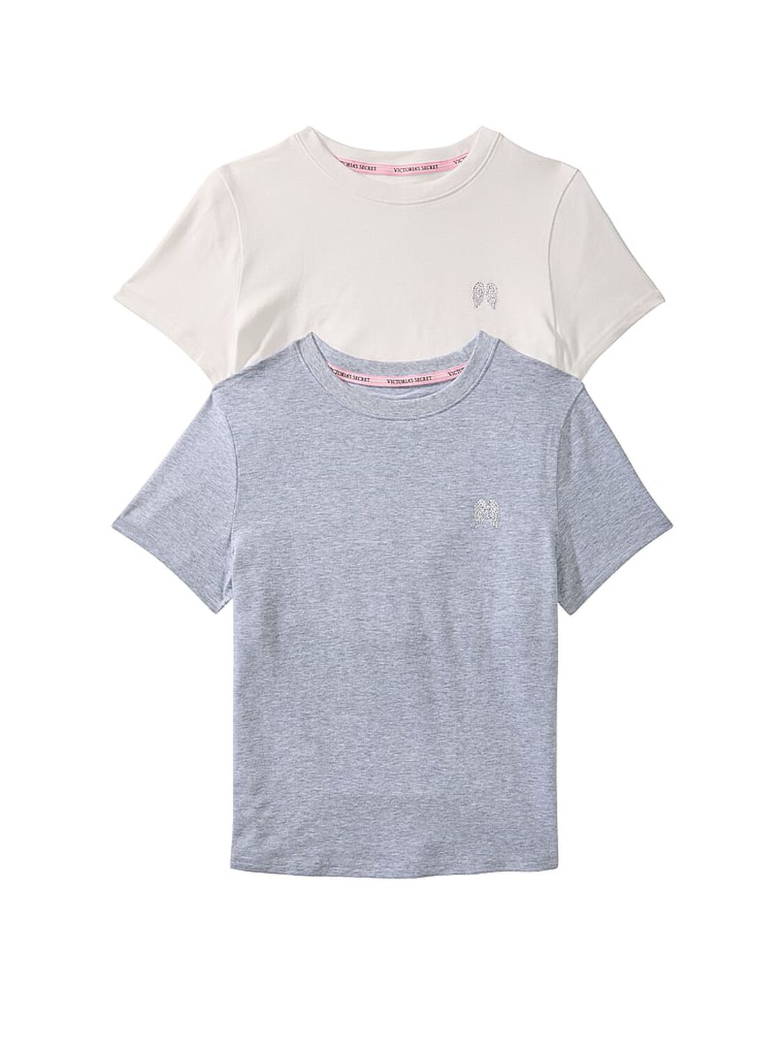 vs Angel Essentials 2-Pack Stretch Cotton Perfect Tees Multi 1 of 1 