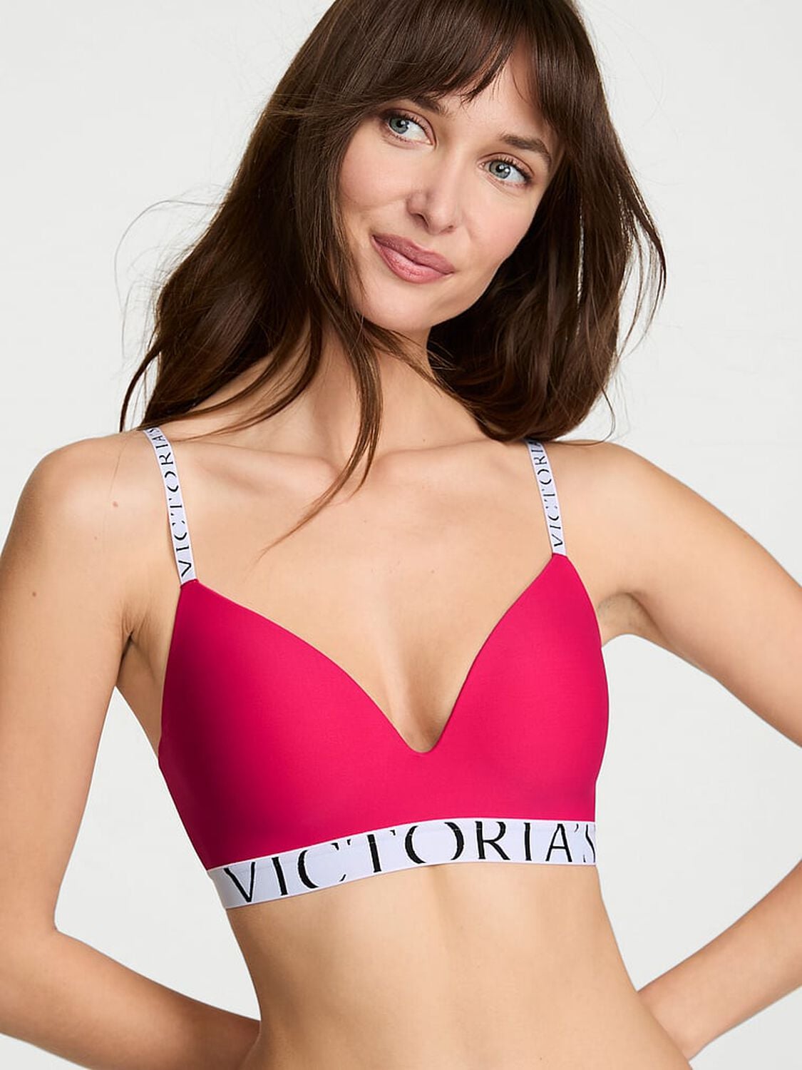 vs The T-Shirt The CoolBra&trade; Lightly Lined Wireless Vibrant Fuchsia 1 of 3 