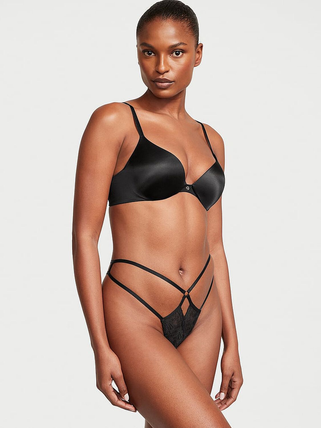vs Very Sexy Crotchless Lace Strappy Thong Panty 4 of 4 