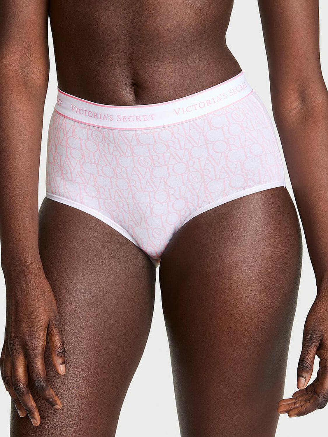vs Cotton Logo Cotton Modern Brief Panty Pink Victoria Logos 1 of 3 