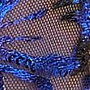 Party Floral Sequin Embroidery Brazilian Panty, Blue Party Floral, swatch