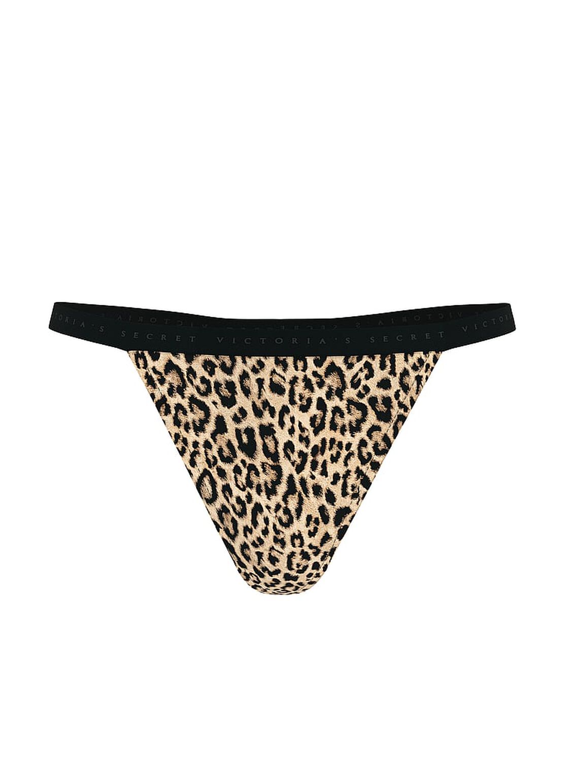 vs Victoria's Secret Stretch Cotton V-String Panty Leopard 1 of 2 