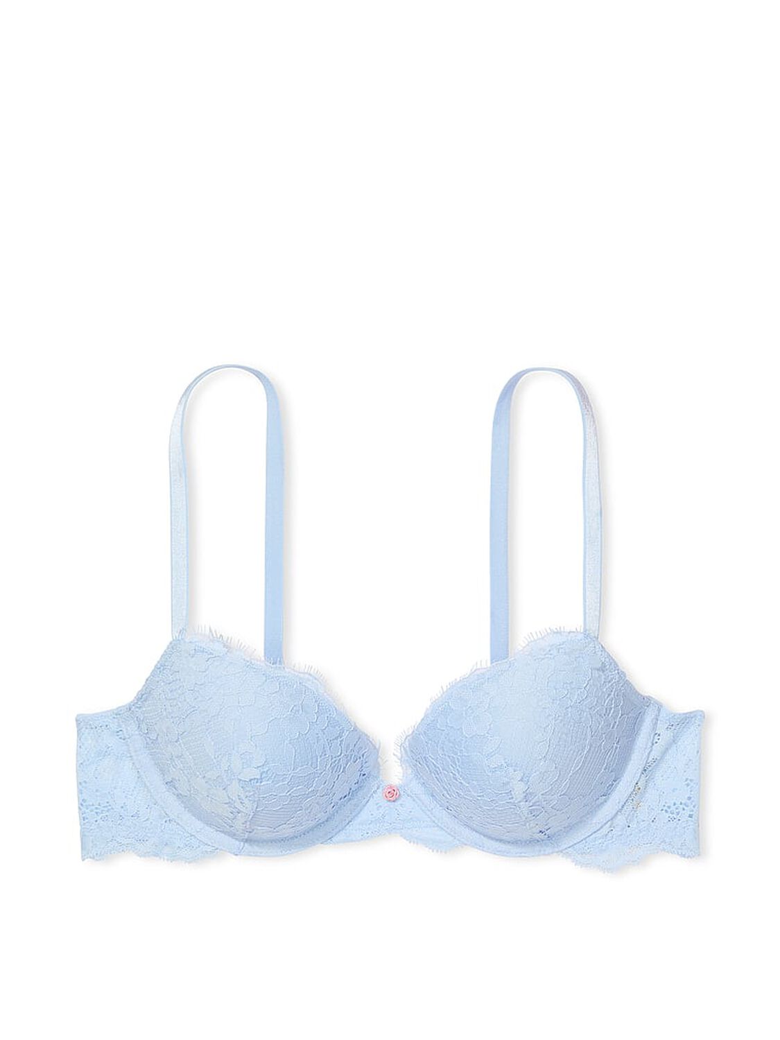 vs Dream Angels Lace Push-Up Bra Light Blue 3 of 3 