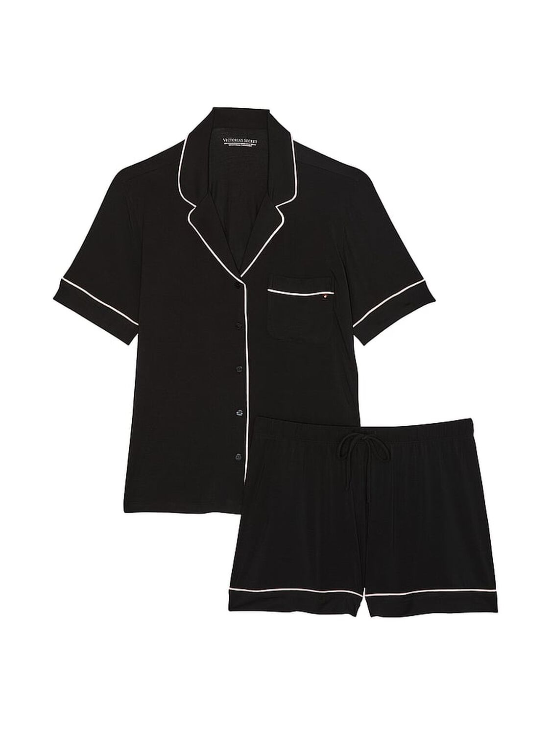vs Victoria's Secret Modal Short Pajama Set Black 3 of 3 