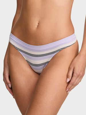 Seamless Stripe Thong Panty