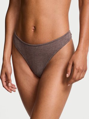 Ultra-Fine Modal High-Leg Scoop Thong Panty