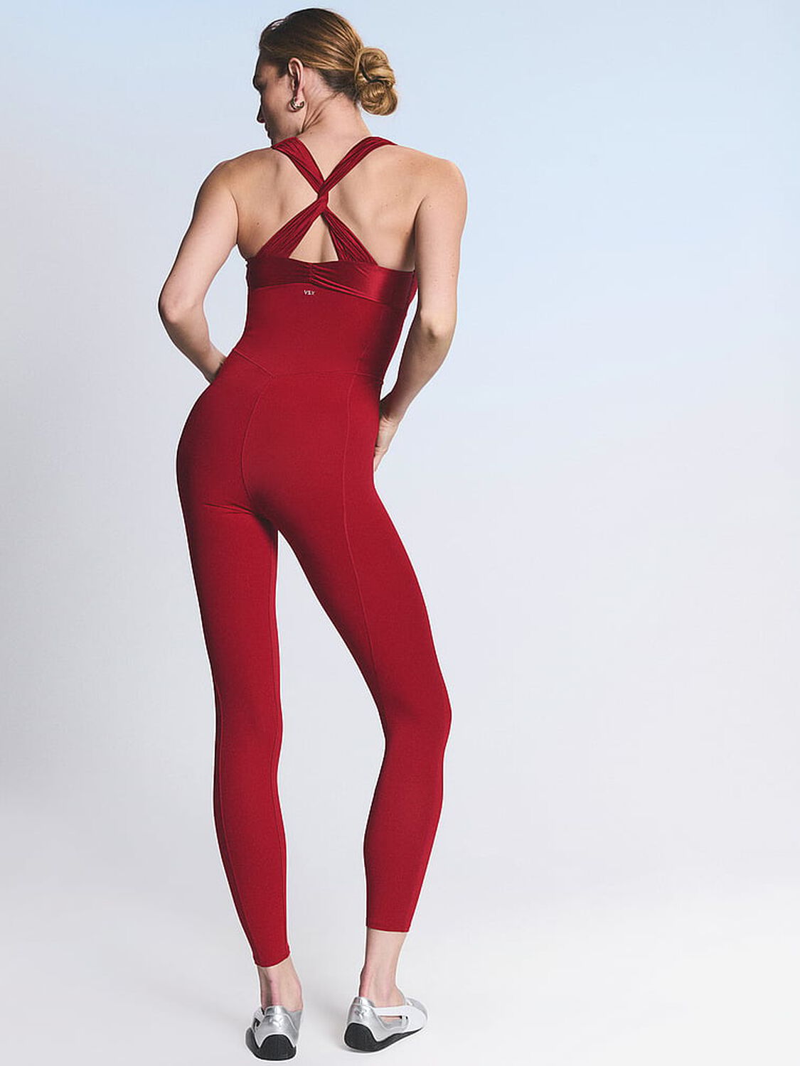 vs Vsx VSX Elevate&trade; Tuxedo Shine Jumpsuit Ready Red 3 of 3 