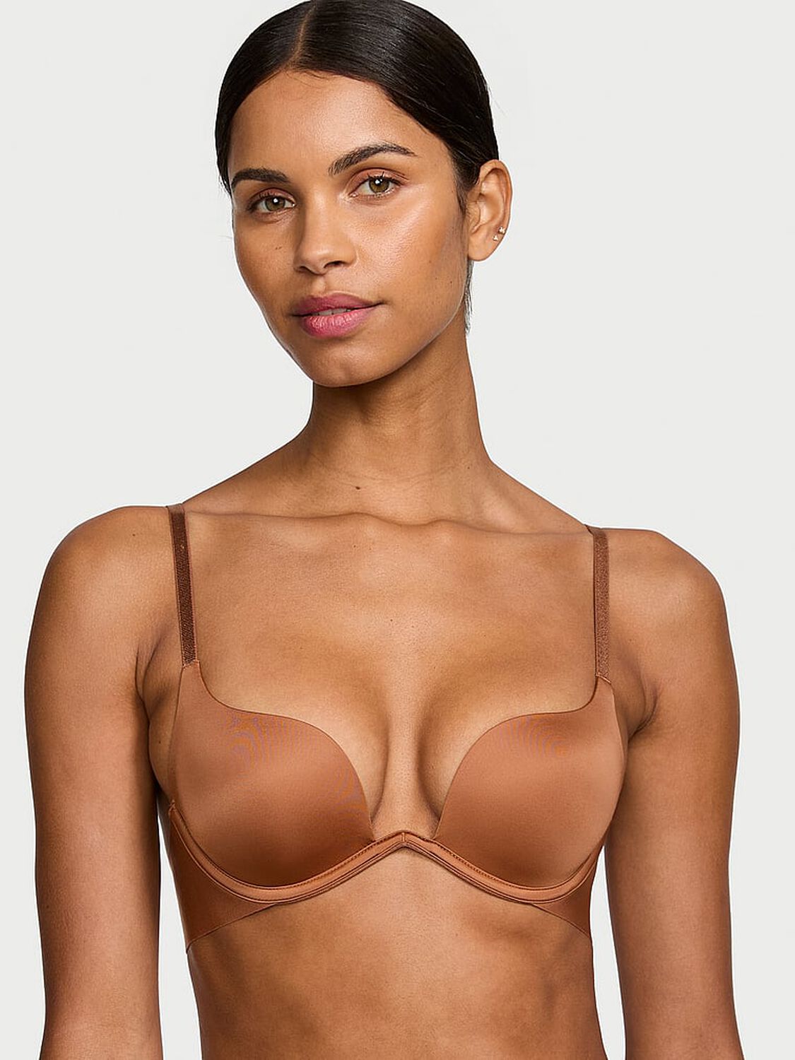 vs Victoria's Secret Bare Open Plunge Bra Carmel 1 of 4 