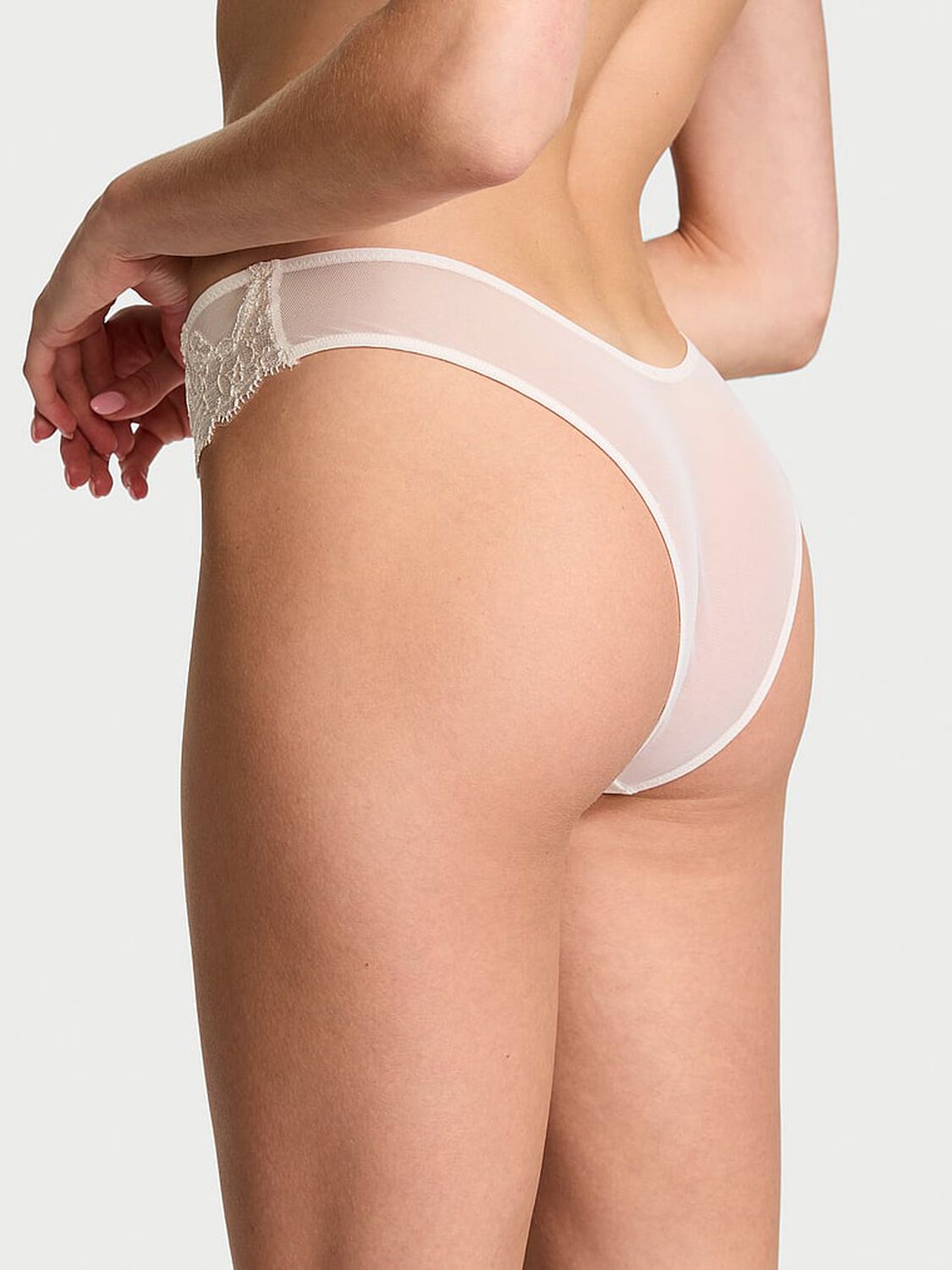 vs Dream Angels Boho Floral Embroidery Brazilian Panty Coconut White 2 of 4 