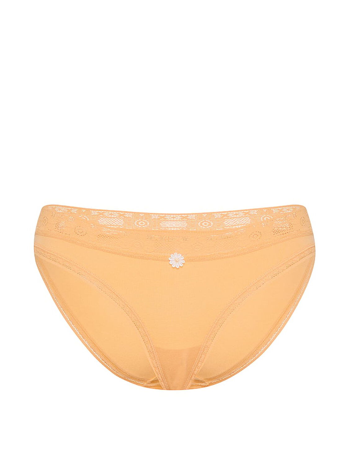 vs Lace Trim Cotton Lace-Trim Bikini Panty Honeycomb 3 of 3 