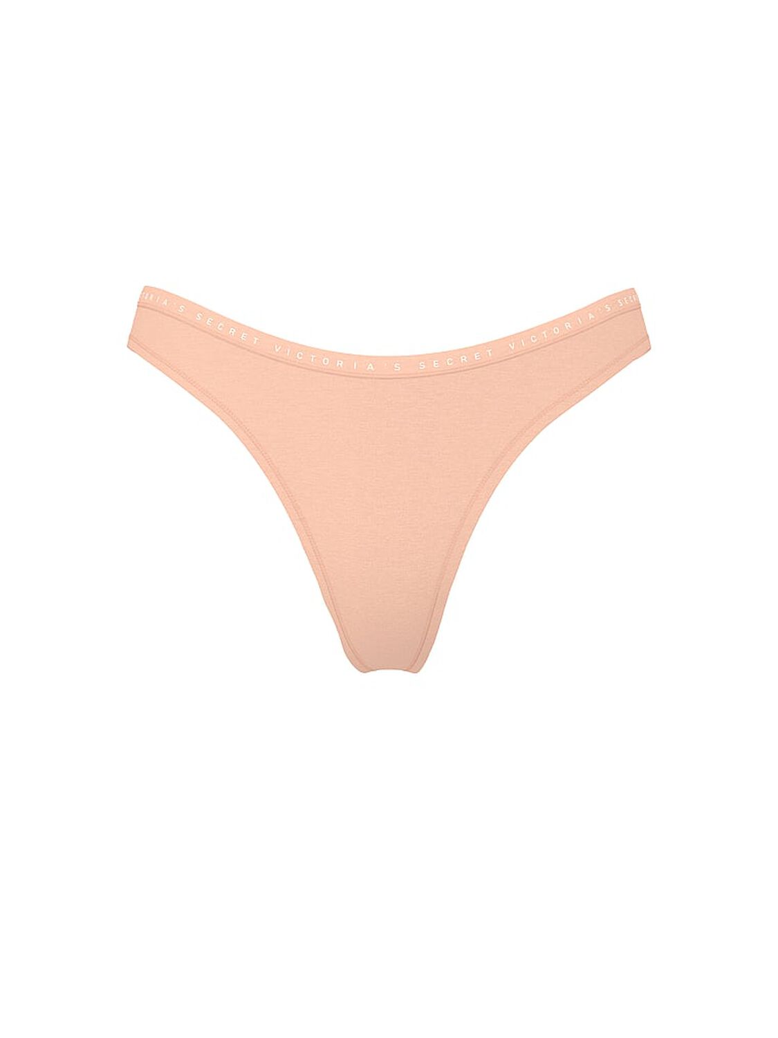 vs Victoria's Secret Stretch Cotton High-Leg Scoop Thong Panty Pink Gin 3 of 3 