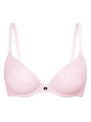 Cotton Logo Hardware Lightly Lined Demi Bra