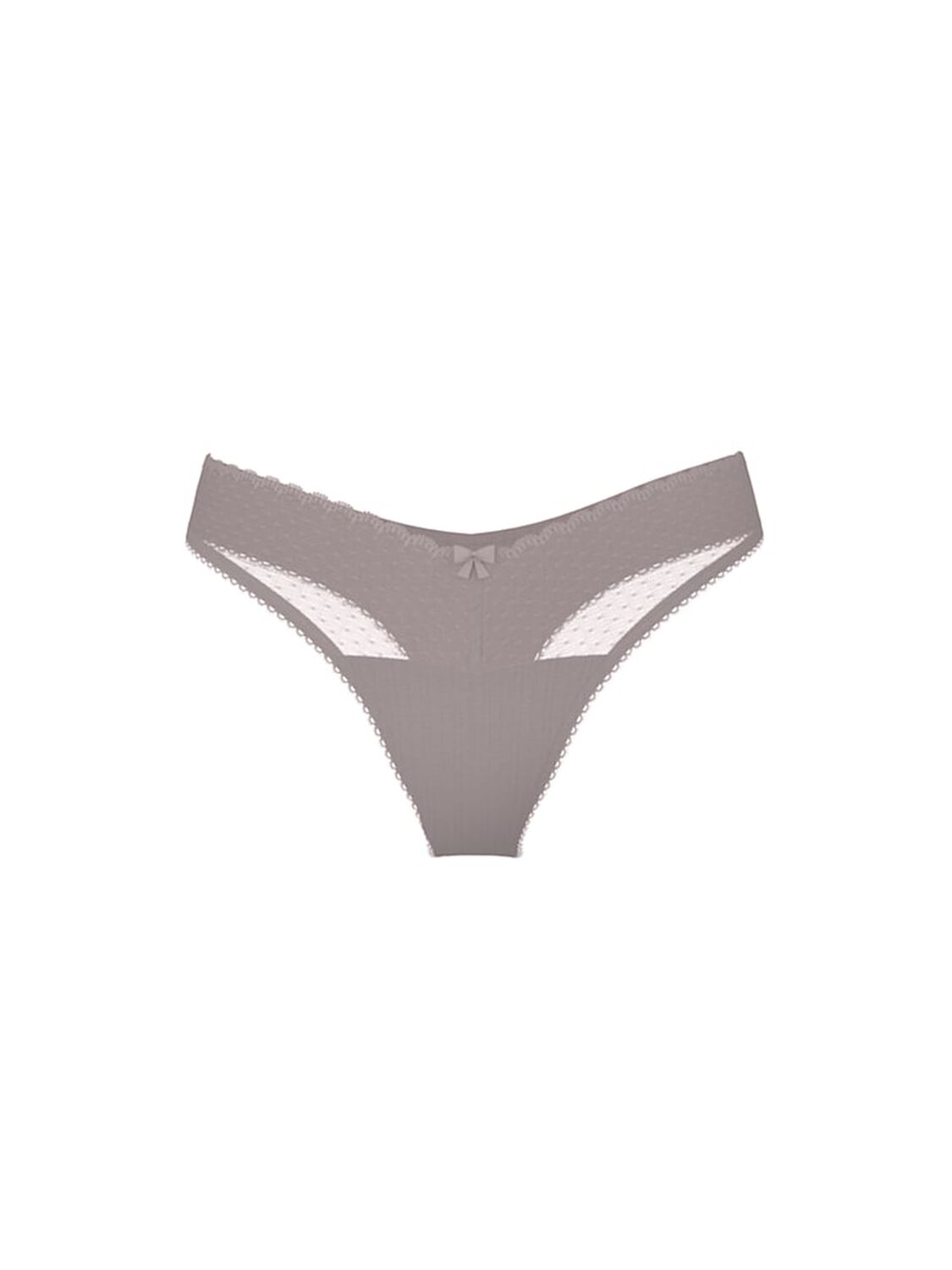 vs Victoria's Secret Stretch Pointelle High-Leg Scoop Thong Panty Bermuda 3 of 3 