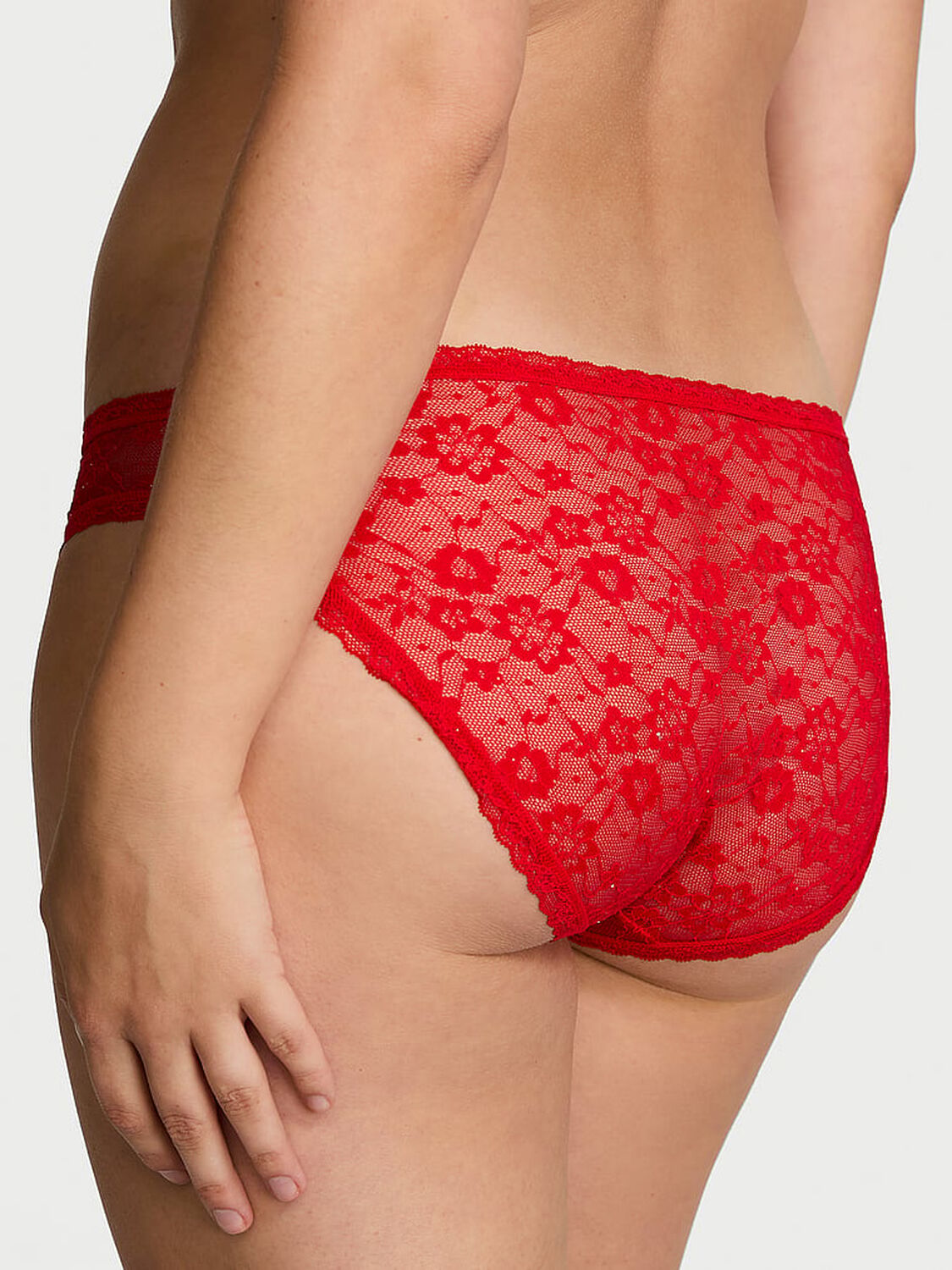 vs The Lacie Sequin Posey Lace Bikini Panty Lipstick 2 of 4 