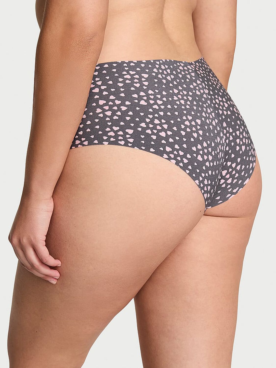 vs No-Show No-Show Cheeky Panty Tornado Grey Hearts 2 of 3 