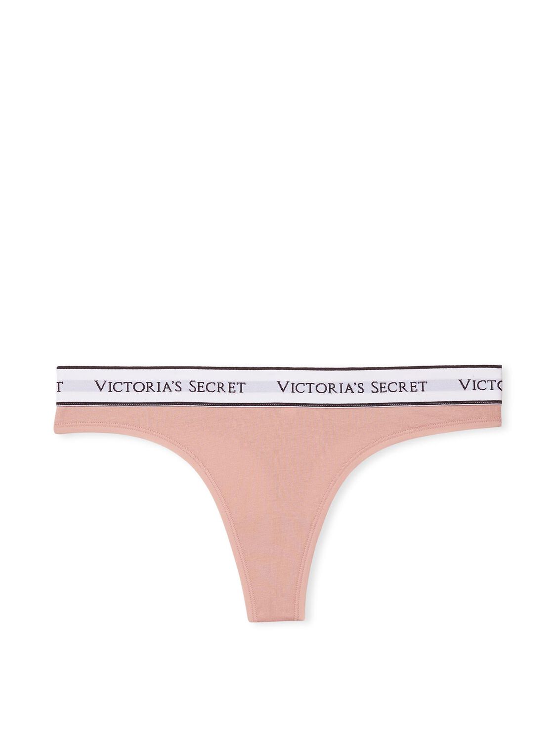 vs Cotton Logo Cotton Thong Panty Misty Rose 3 of 3 