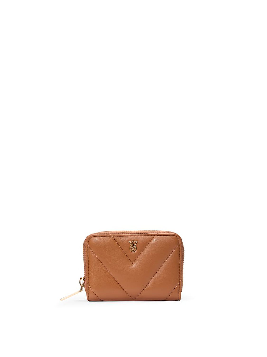 vs Victoria's Secret Small Wallet with Zip Brown 1 of 3 