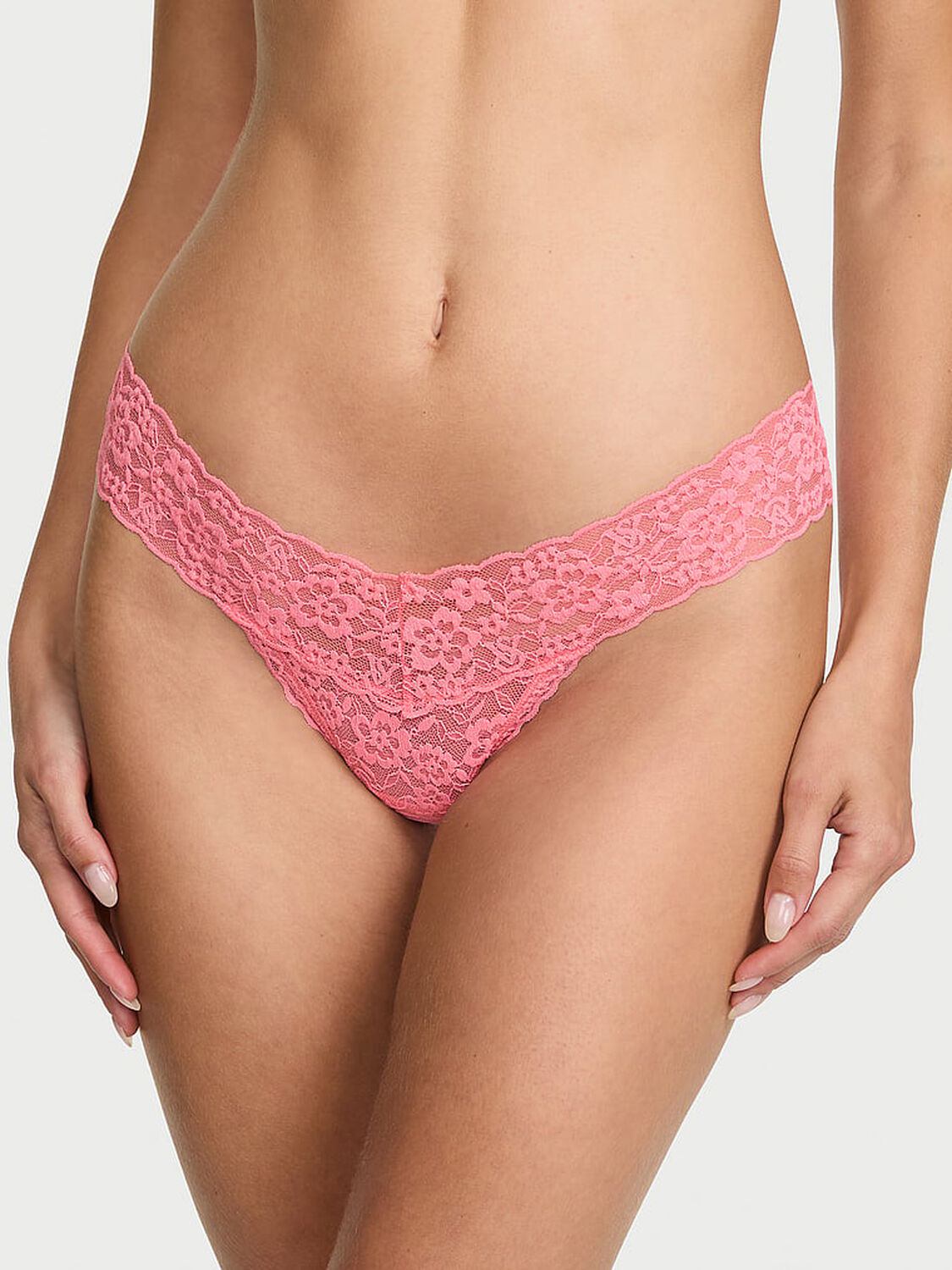vs The Lacie Lace Keyhole Thong Panty Pink Cocktail 1 of 3 
