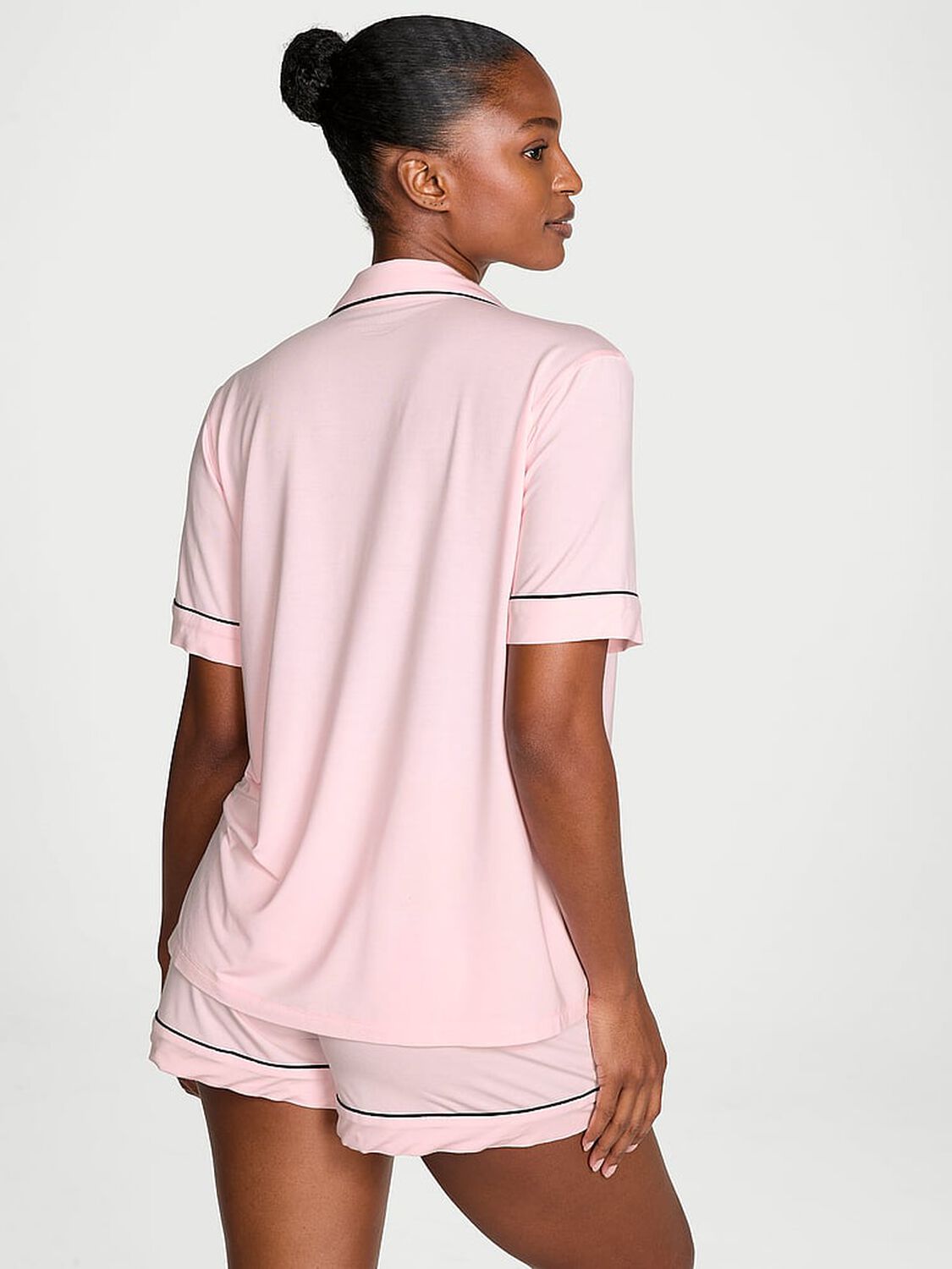 vs Victoria's Secret Modal Soft Short Pajama Set Angel Pink 2 of 3 