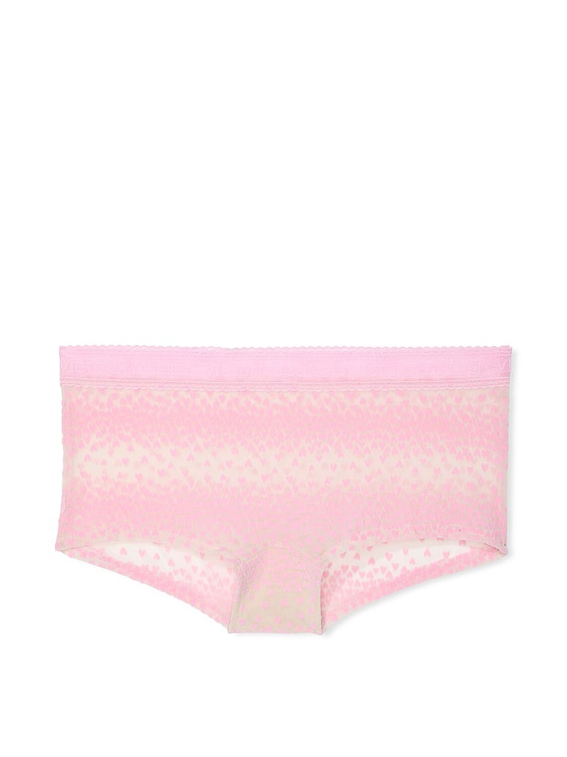 vs Cotton Logo Flocked Hearts Shortie Panty 3 of 3 