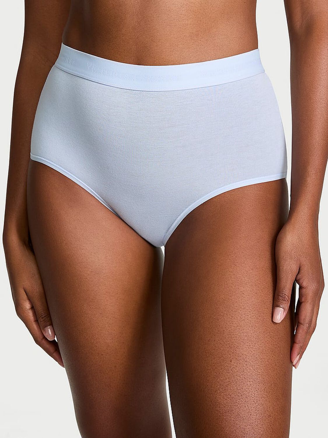 vs Cotton Logo Cotton Modern Brief Panty Light Blue 3 of 3 