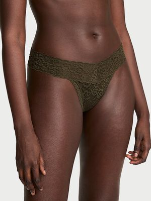 Lace Keyhole Thong Panty