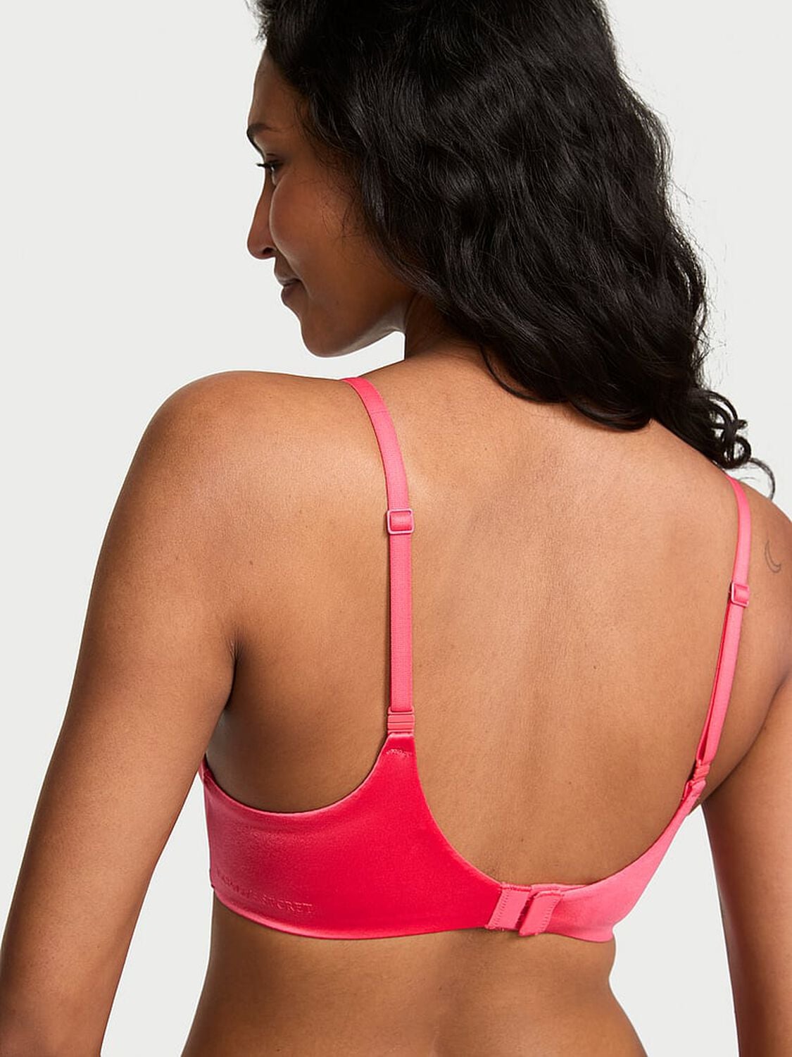 vs Body By Victoria FlexFactor Lightly Lined Plunge Demi Bra Wild Watermelon 2 of 4 