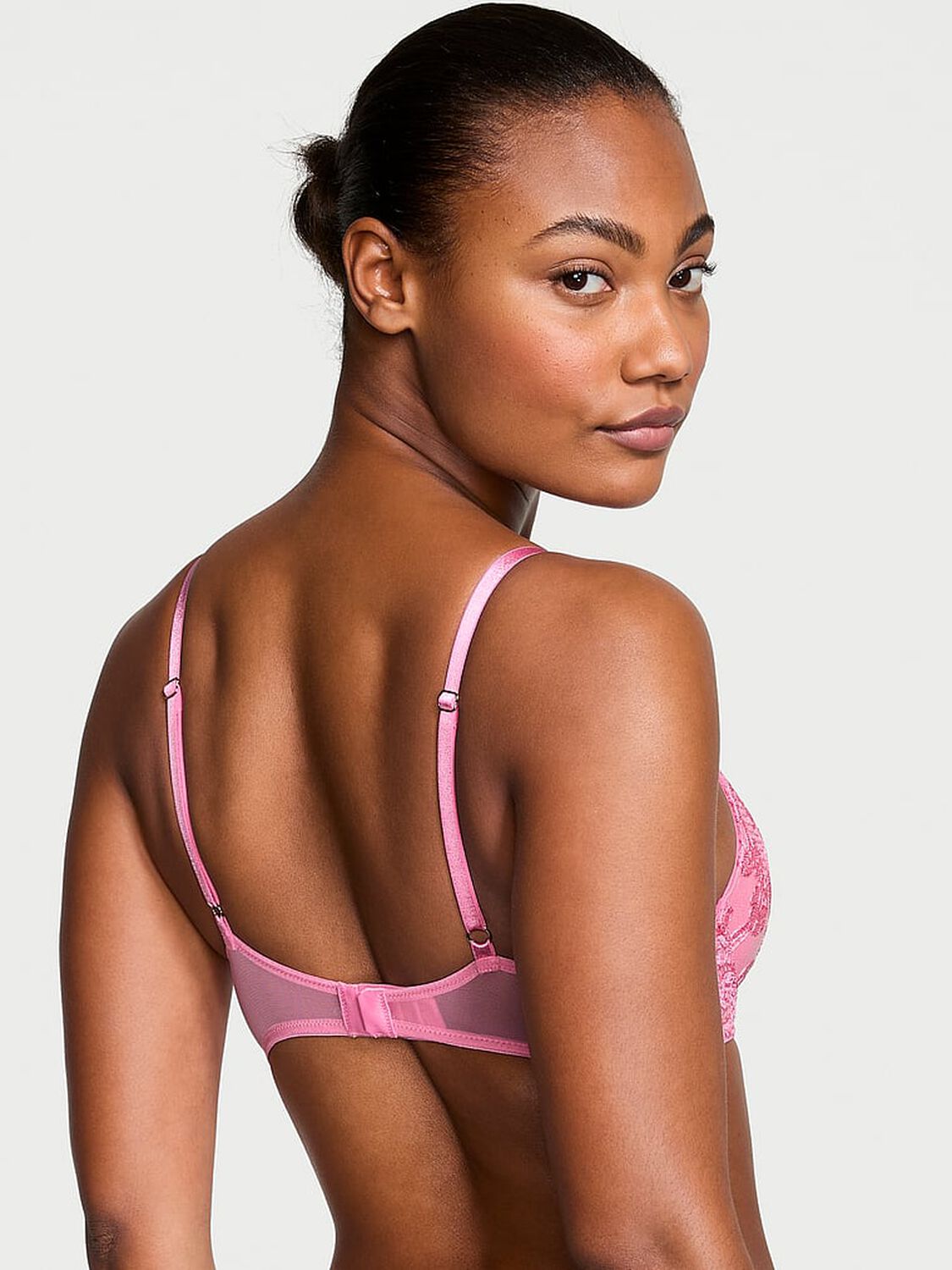 vs Dream Angels Boho Floral Embroidery Push-Up Bra 2 of 4 