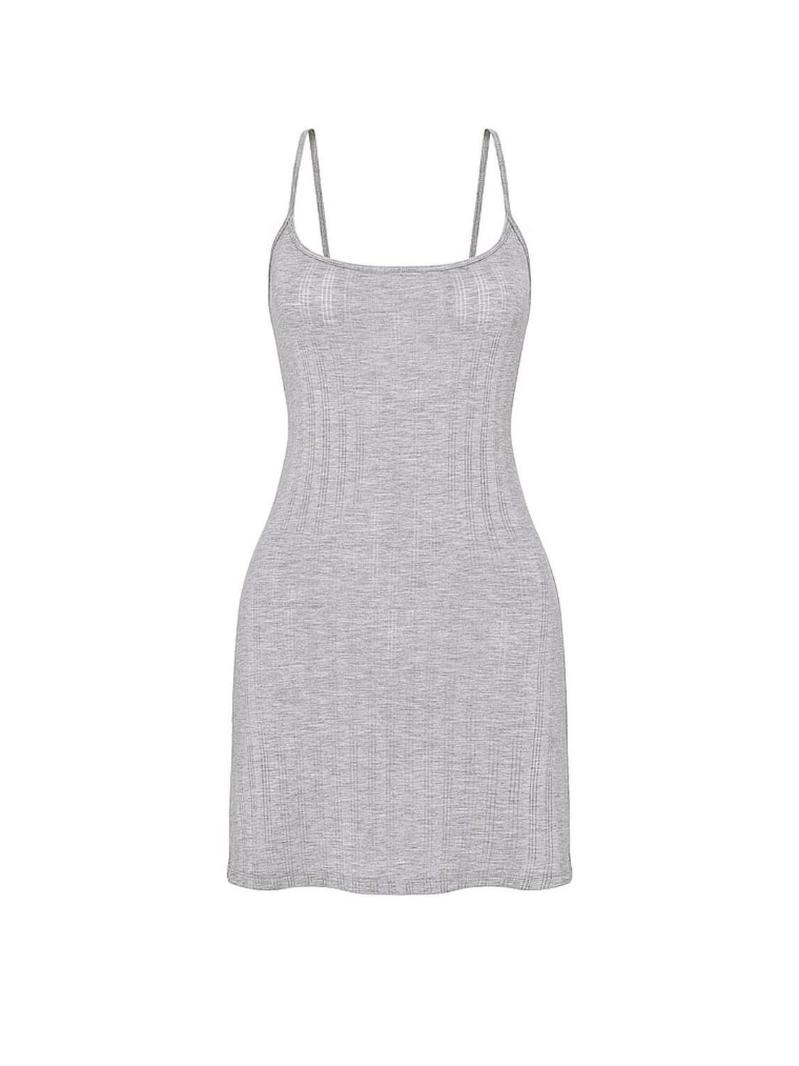 vs Victoria's Secret SoSoft&trade; Modal Ultra-Fine Short Slip Dress Medium Heather Grey 3 of 3 