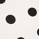 Tease Ruffle Brazilian Bikini Bottom, White & Black Dots, swatch